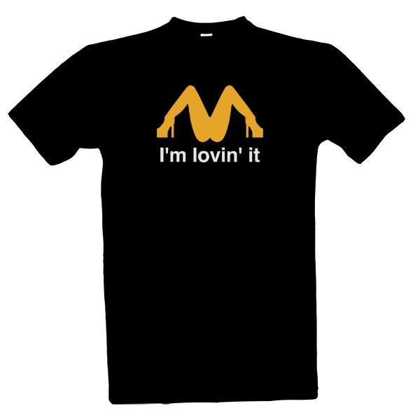 Tričko s potiskem I'm lovin' it