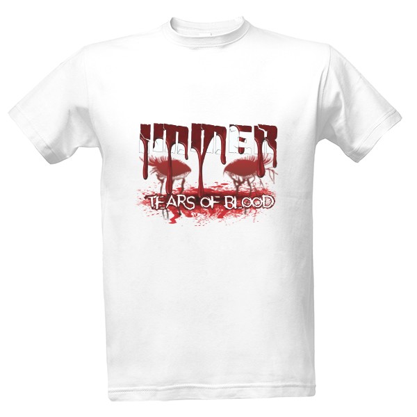 Tričko s potiskem Immer_Tears_Of_Blood_white