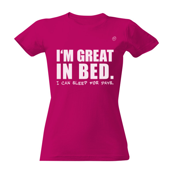 Tričko s potiskem In bed