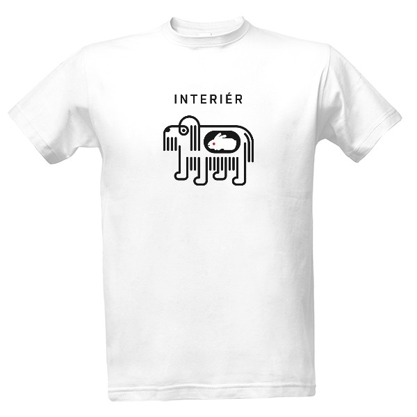 Tričko s potiskem INTERIÉR pozitiv
