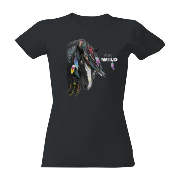 Tričko s potiskem Indiánský kůň