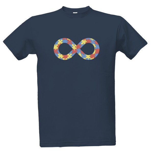 T-shirt Infinity sign and puzzle - autism