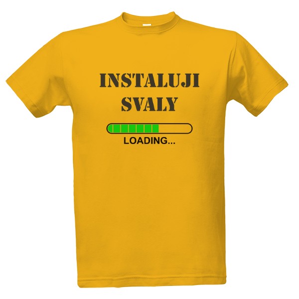 Tričko s potlačou Instaluji svaly