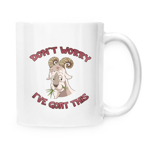 Cup white s potiskem Ive goat this