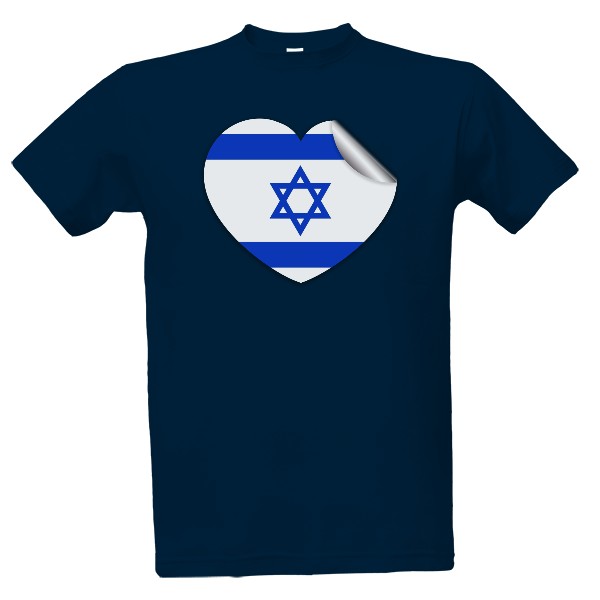 Tričko s potiskem Izrael Vlajka 