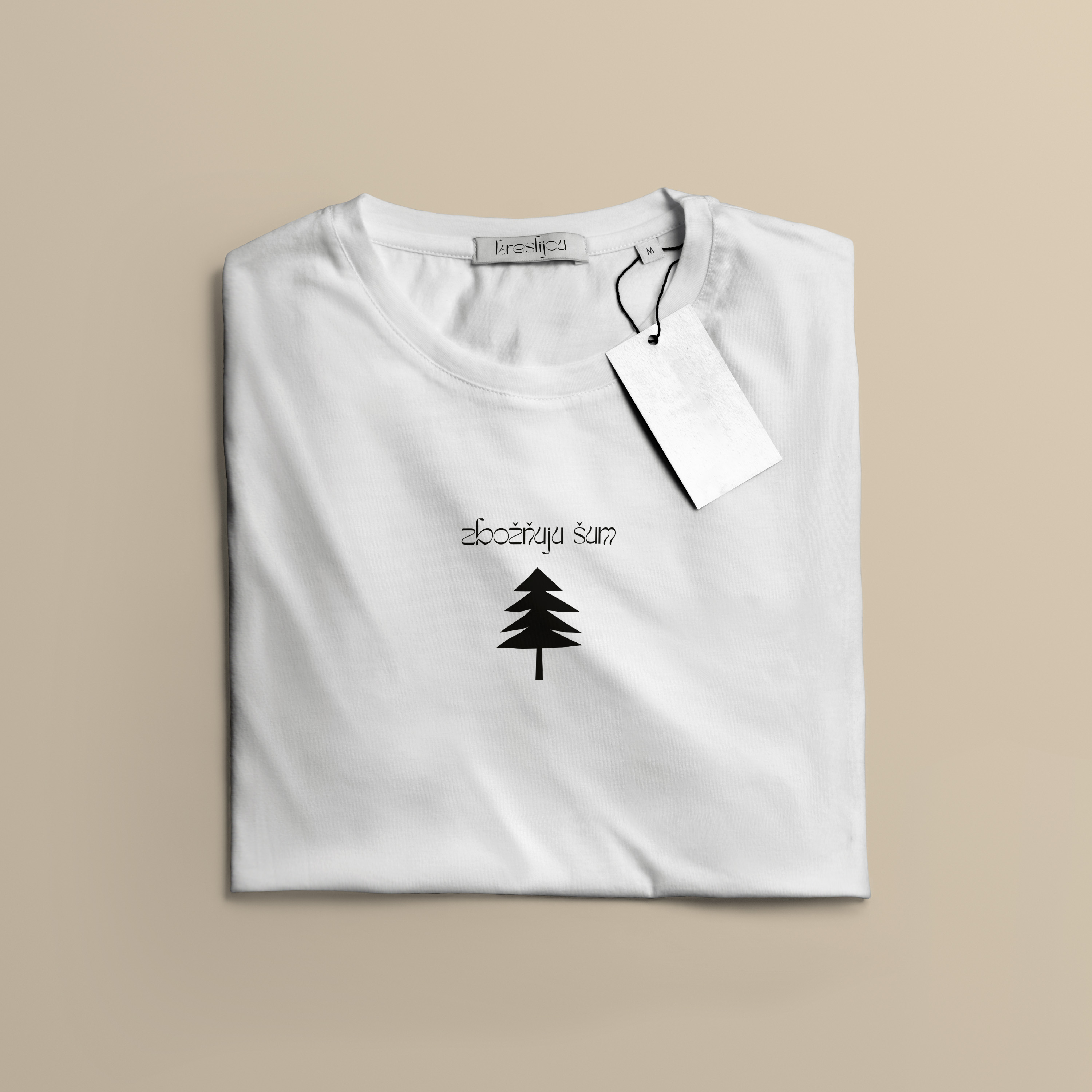 Tričko s potiskem Zbožňuju šum stromů