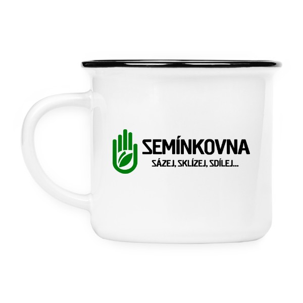 Ruce se semínky na keramice