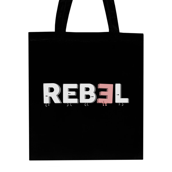 Nákupní taška unisex s potiskem Já jsem rebel