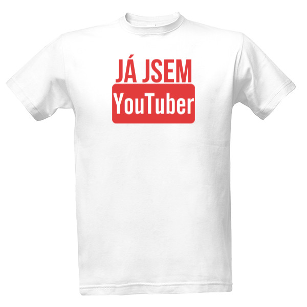 Tričko s potlačou Ja som YouTuber