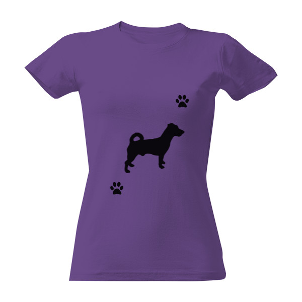 Jack russel terrier paws women's version T-shirt