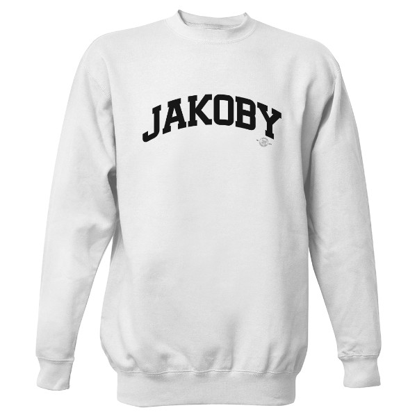 Mikina bez kapuce Unisex s potiskem jakoby mikina