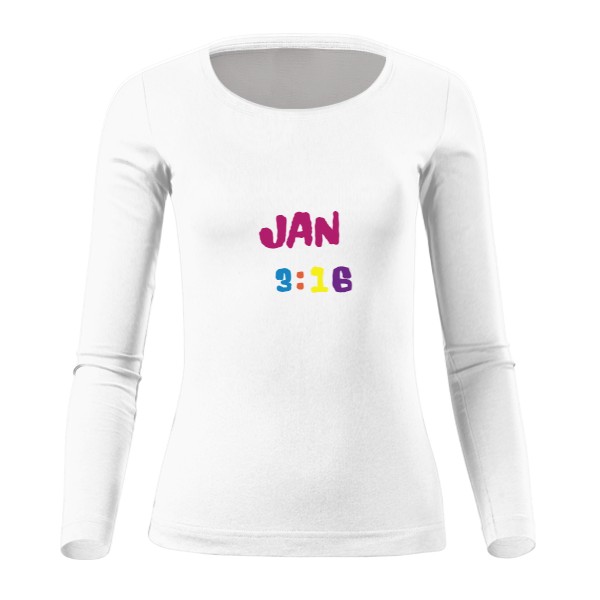 Tričko s potiskem Jan 3:16