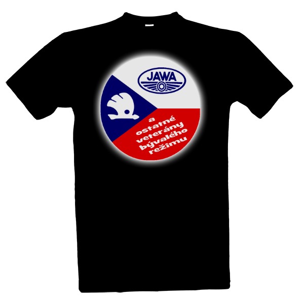 Tričko s potiskem "JAWA & ŠKODA" 