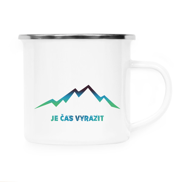 Plecháček - nerezový lem s potiskem Je čas vyrazit