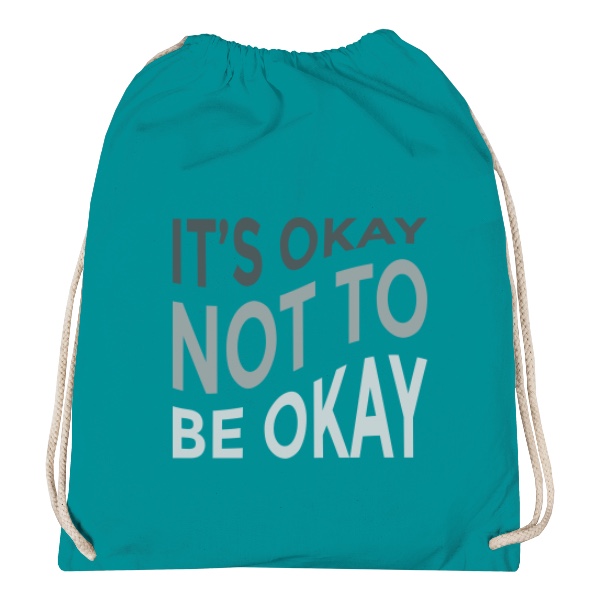 Vak na záda s potiskem Je OK, nebýt OK
