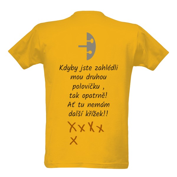 Tričko s potiskem Jedno ze dvou triček - muž