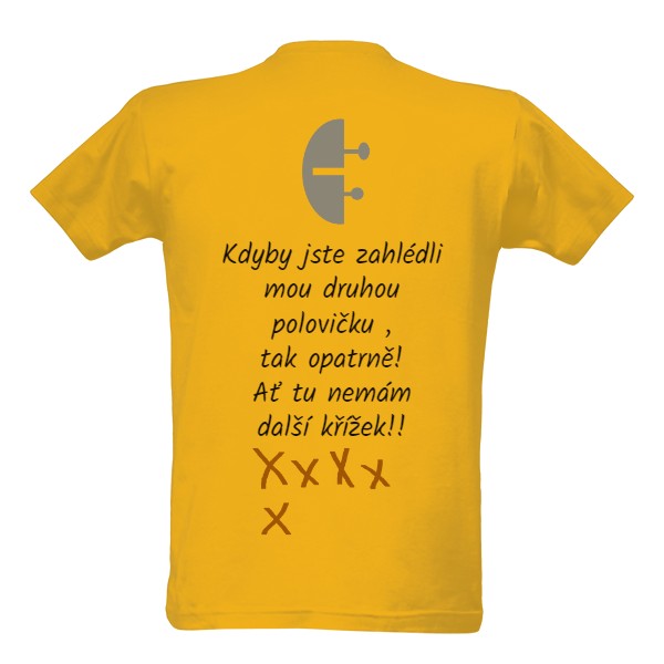 Tričko s potiskem Jedno ze dvou triček - žena