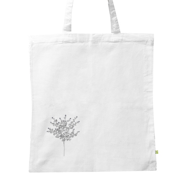 BIO plátěná taška s potiskem Jednoduchý motiv keříku