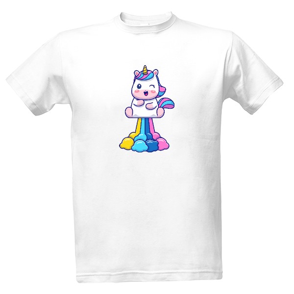 Tričko s potiskem Jednorožec duha 2