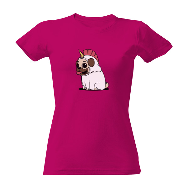 Tričko s potlačou Jednorožec mops