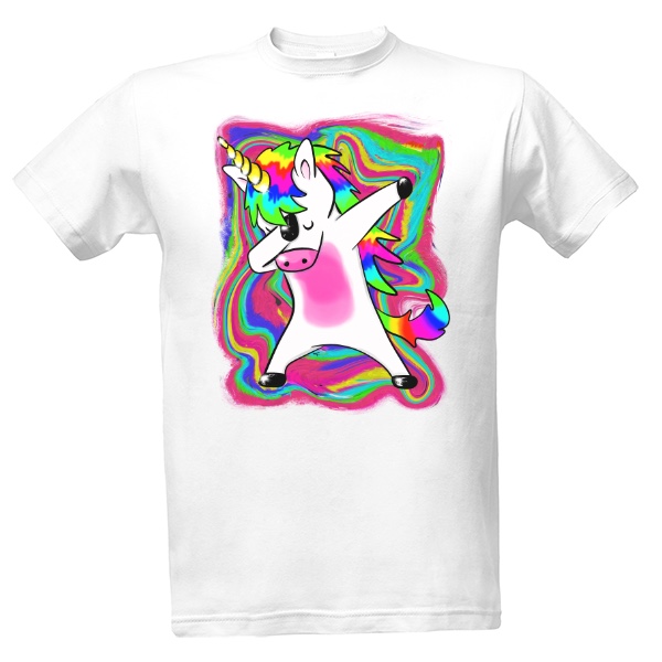 Tričko s potiskem Jednorožec z jiné galaxie