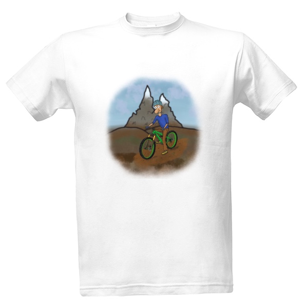 Tričko s potiskem Jedu na hory