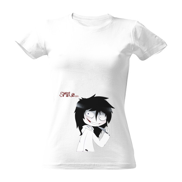 Tričko s potlačou jeff the killer dámské tričko