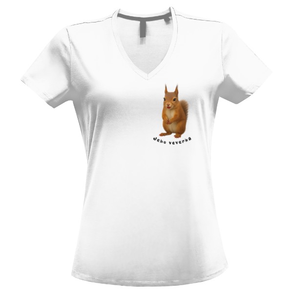 Tričko s potiskem Jeho veverka