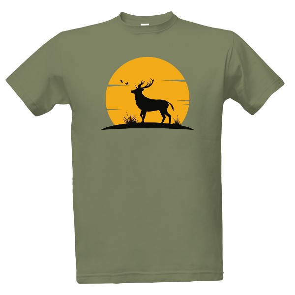 Tričko s potiskem Tričko s jelenem