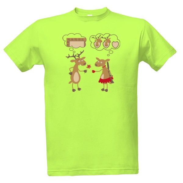 Tričko s potlačou Jelení rande