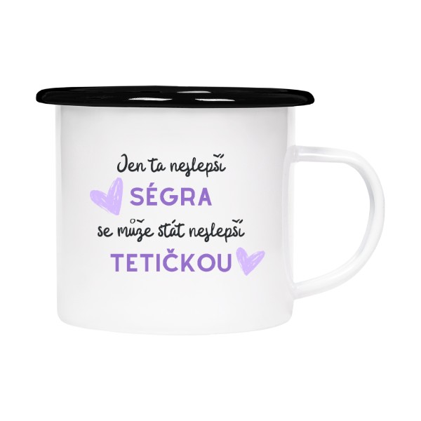 Plecháčik- smaltový lem s potlačou Nový produkt