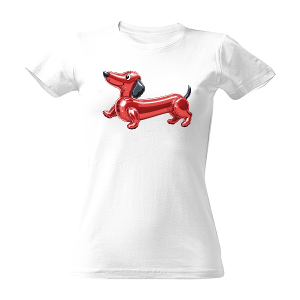 Tričko s potiskem jezevčík balónek