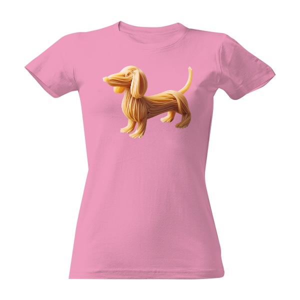 Tričko s potiskem Jezevčík špagetka