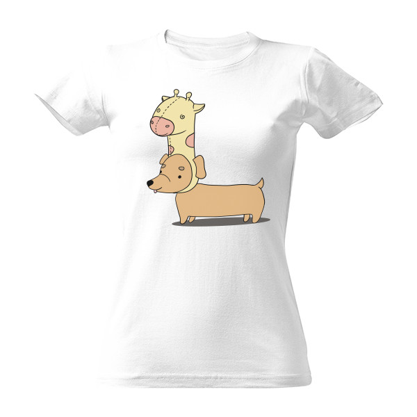 Tričko s potiskem Jezevčík v kostýmu 