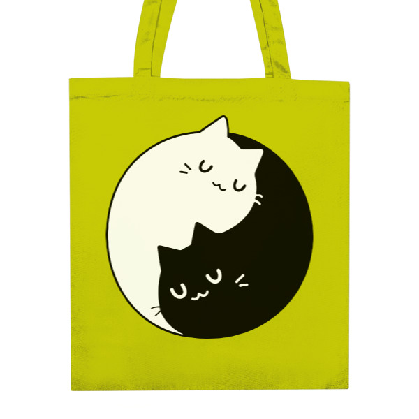 Nákupní taška unisex s potiskem Jin a jang taška