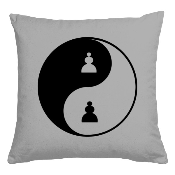 Vankúš bavlnený s potlačou Jing Jang pro spaní