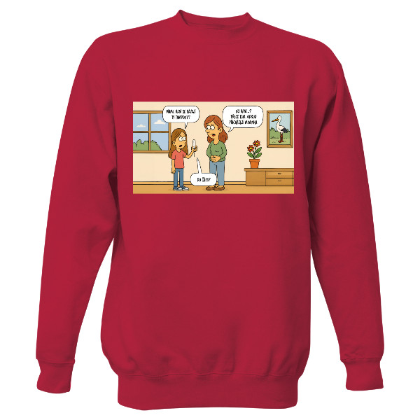 Mikina bez kapucne Unisex s potlačou Triko Jiránkův fór - Stará škatule