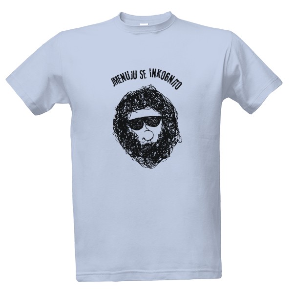 Tričko s potiskem Jmenuju se Inkognito