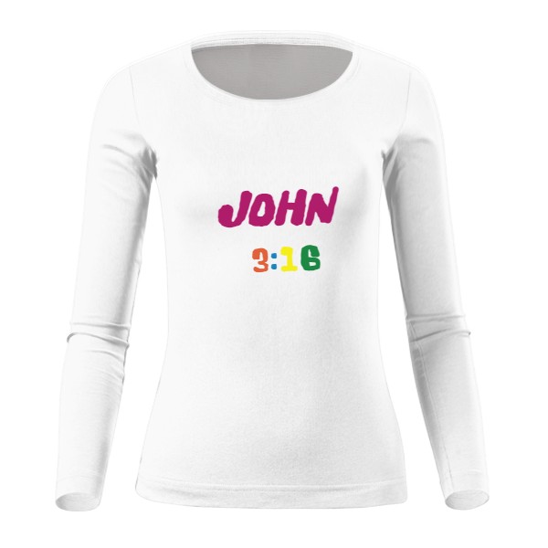 Tričko s potiskem John 3:16