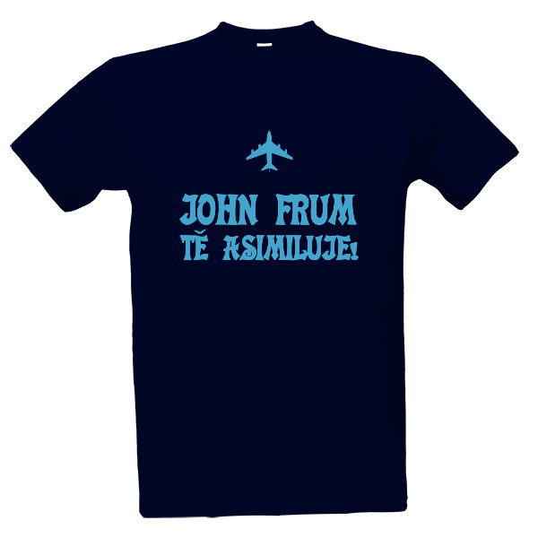 Tričko s potiskem John Frum tě asimiluje