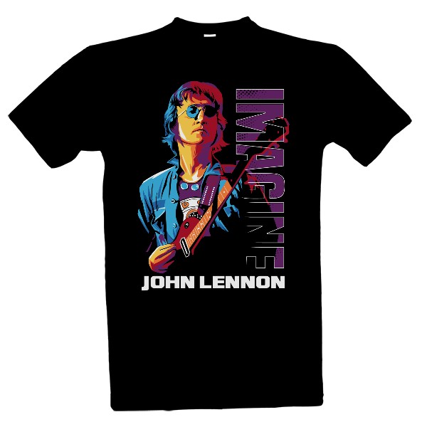 Tričko s potiskem John Lennon - Imagine