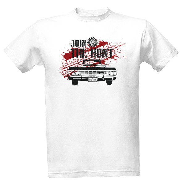 Tričko s potlačou Join the Hunt black