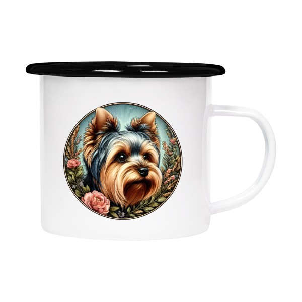 jorkšír mezi květy