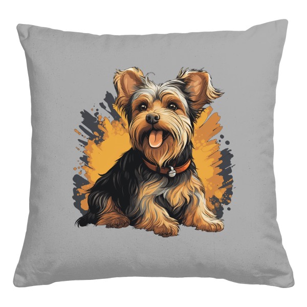 Polštář bavlněný  s potiskem Jorkšír