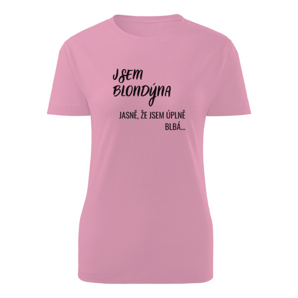 Tričko s potlačou Jsem blondýna