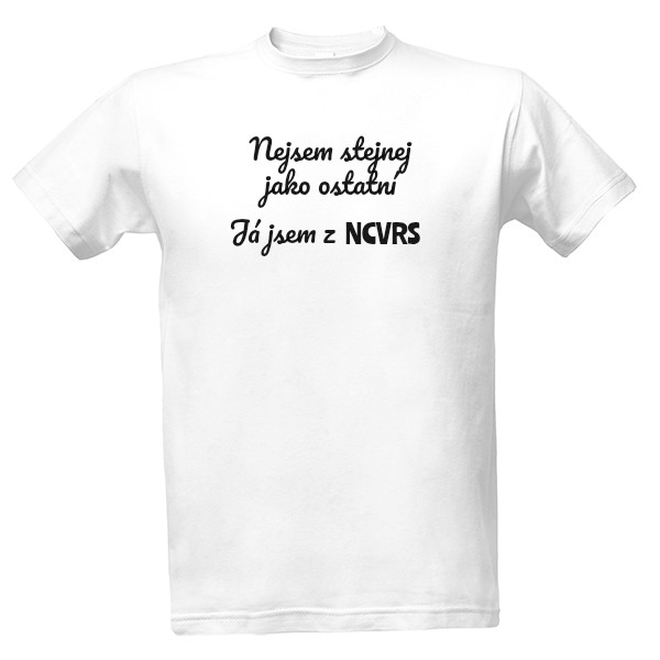 Tričko s potiskem Jsem jinej white