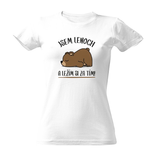 Tričko s potiskem Jsem lenoch