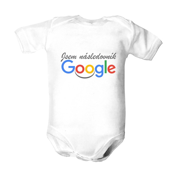 Dětské body Organic s potiskem Google dítě