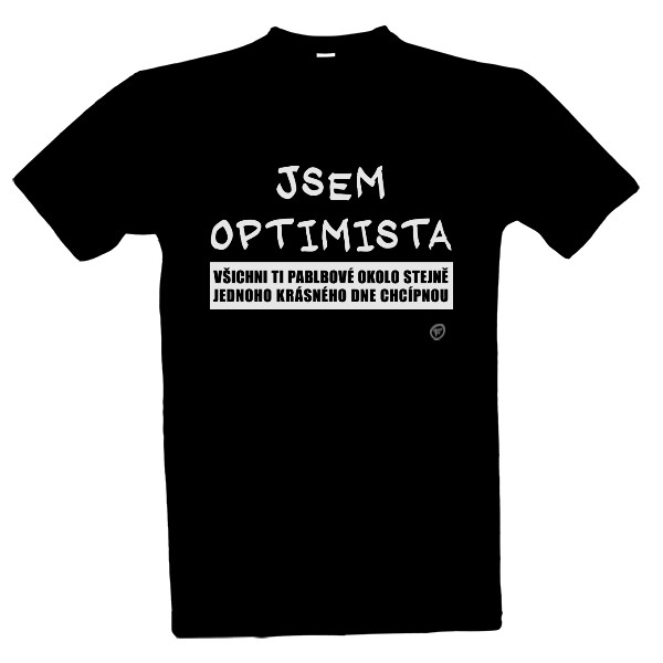 Tričko s potiskem Jsem optimista