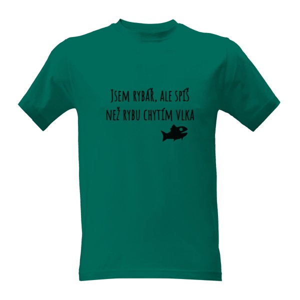 Tričko s potiskem Jsem rybář
